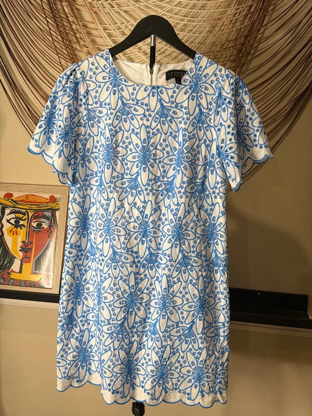 Laundry 100% cotton dress eyelet with embroidery 2 2588